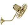 Matthews Fan Company Michelle Parede 13" 3 Blade Indoor Wall Mount Fan with Cage Polished Brass