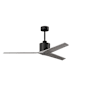 Matthews Fan Company Mollywood 60" 3 Blade Indoor Ceiling Fan with Remote Control Matte Black / Barnwood