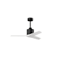 Matthews Fan Company Mollywood 42" 3 Blade Indoor Ceiling Fan with Remote Control Matte Black / Matte White