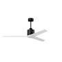 Matthews Fan Company Mollywood 60" 3 Blade Indoor Ceiling Fan with Remote Control Matte Black / Matte White