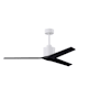 Matthews Fan Company Mollywood 60" 3 Blade Indoor Ceiling Fan with Remote Control Matte White / Matte Black