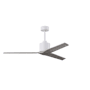 Matthews Fan Company Mollywood 60" 3 Blade Indoor Ceiling Fan with Remote Control Matte White / Barnwood