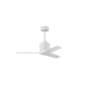 Matthews Fan Company Mollywood 42" 3 Blade Indoor Ceiling Fan with Remote Control Matte White / Matte White