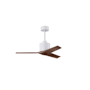 Matthews Fan Company Mollywood 42" 3 Blade Indoor Ceiling Fan with Remote Control Matte White / Walnut