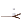 Matthews Fan Company Mollywood 60" 3 Blade Indoor Ceiling Fan with Remote Control Matte White / Walnut