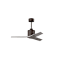 Matthews Fan Company Mollywood 42" 3 Blade Indoor Ceiling Fan with Remote Control Textured Bronze / Barnwood