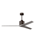 Matthews Fan Company Mollywood 60" 3 Blade Indoor Ceiling Fan with Remote Control Textured Bronze / Barnwood
