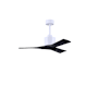 Matthews Fan Company Nan 42" 3 Blade Indoor Ceiling Fan with Remote Control Matte White / Matte Black