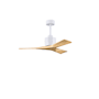Matthews Fan Company Nan 42" 3 Blade Indoor Ceiling Fan Matte White / Light Maple Tone