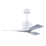 Matthews Fan Company Nan 42" 3 Blade Indoor Ceiling Fan with Remote Control Matte White / Matte White