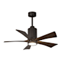 Matthews Fan Company Patricia 42" 5 Blade Indoor LED Ceiling Fan with Remote Control Textured Bronze