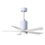 Matthews Fan Company Patricia 42" 5 Blade Indoor LED Ceiling Fan with Remote Control Gloss White / Matte White
