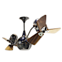 Matthews Fan Company Vent Bettina 16" 6 Blade Indoor Ceiling Fan with Wall Control Black Nickel