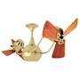Matthews Fan Company Vent Bettina 16" 6 Blade Indoor Ceiling Fan with Wall Control Brushed Brass