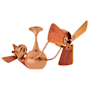 Matthews Fan Company Vent Bettina 16" 6 Blade Indoor Ceiling Fan with Wall Control Brushed Copper