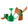 Matthews Fan Company Vent Bettina 16" 6 Blade Indoor Ceiling Fan with Wall Control Green