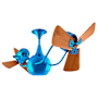 Matthews Fan Company Vent Bettina 16" 6 Blade Indoor Ceiling Fan with Wall Control Light Blue