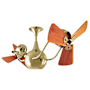 Matthews Fan Company Vent Bettina 16" 6 Blade Indoor Ceiling Fan with Wall Control Polished Brass