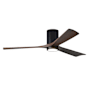 Matthews Fan Company Irene-3HLK 60" 3 Blade Indoor Ceiling Fan Matte Black / Walnut