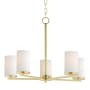 Maxim Lateral 5 Light 24" Wide Pillar Candle Pendant Satin Brass