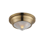 Maxim Hargreaves 10" Wide Flush Mount Ceiling Fixture Natural Aged Brass