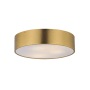 Maxim Tommy 3 Light 16" Wide Flush Mount Drum Ceiling Fixture Satin Brass