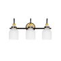 Maxim Milk 3 Light 22" Wide Vanity Light Satin Brass