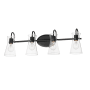 Maxim Ava 4 Light 31" Wide Vanity Light Black