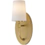 Maxim Durham 14" Tall 1 Light Wall Sconce Natural Aged Brass