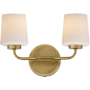 Maxim Durham 2 Light 10" Tall Wall Sconce Natural Aged Brass