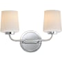 Maxim Durham 2 Light 10" Tall Wall Sconce Polished Chrome