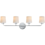 Maxim Durham 4 Light 33" Wide Bath Vanity Light Polished Chrome