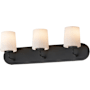 Maxim Durham 3 Light 24" Wide Bath Vanity Light Black