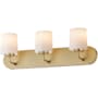 Maxim Durham 3 Light 24" Wide Bath Vanity Light Natural Aged Brass
