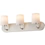 Maxim Durham 3 Light 24" Wide Bath Vanity Light Satin Nickel