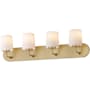 Maxim Durham 4 Light 30" Wide Bath Vanity Light Natural Aged Brass