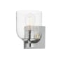 Maxim Scoop 7" Tall Bathroom Sconce Polished Chrome