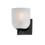 Maxim Scoop 8" Tall Bathroom Sconce Black