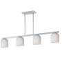 Maxim Scoop 4 Light 46" Wide Linear Pendant Polished Chrome