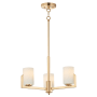 Maxim Dart 3 Light 22" Wide Chandelier Satin Brass