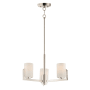 Maxim Dart 3 Light 22" Wide Chandelier Satin Nickel