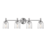 Maxim Swirl 4 Light 33" Wide Vanity Light Satin Nickel
