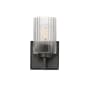 Maxim Rigata 9" Tall Bathroom Sconce Black