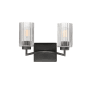 Maxim Rigata 2 Light 14" Wide Vanity Light Black