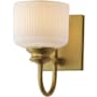 Maxim Bisque 10" Tall 1 Light Wall Sconce Natural Aged Brass