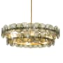 Maxim Loren 4 Light 32" Wide Drum Chandelier Weathered Brass