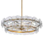 Maxim Loren 4 Light 32" Wide Drum Chandelier Weathered Brass / Clear