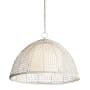 Maxim Cestino 21" Wide Wood Pendant Weathered White