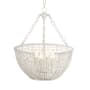 Maxim Cestino 4 Light 21" Wide Wood Pendant Weathered White
