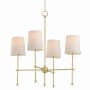 Maxim Huntington 4 Light 26" Wide Chandelier Satin Brass